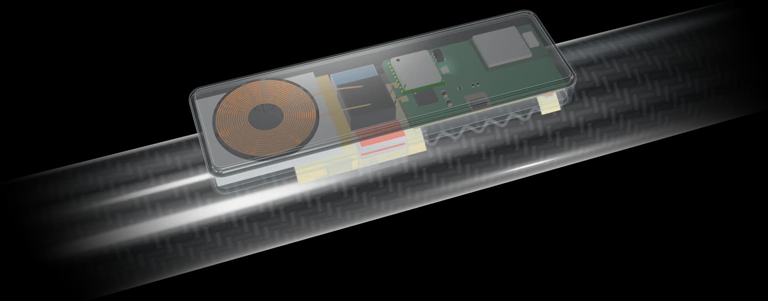 Inside Locus One: the wireless charging coil, the battery and the board